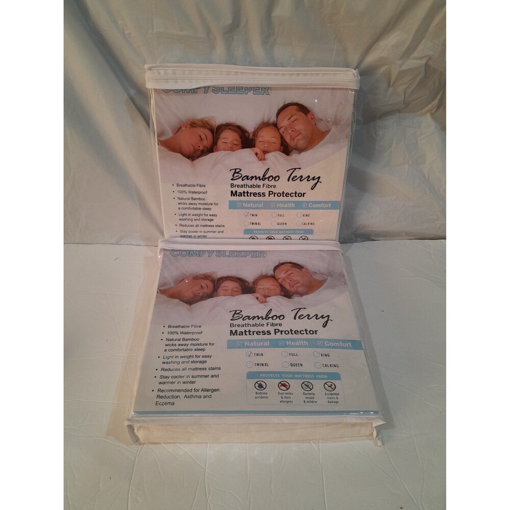 Mattress Protector, Twin Size Lot of 2 NEW